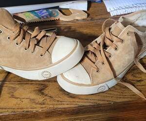 UGG Australia Evera Suede Shearling Sneakers